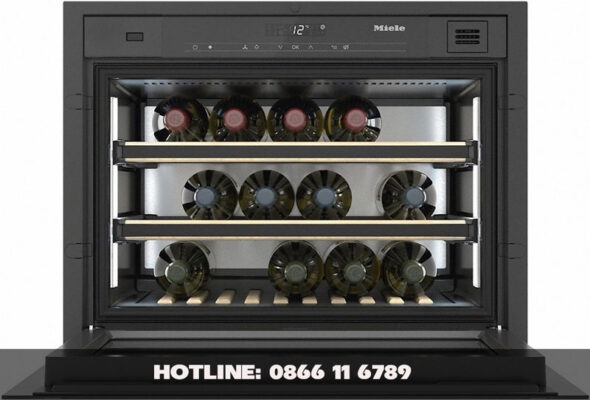 Tủ bảo quạn rượu Miele với nhiệt độ chính xác giúp bảo quản rượu luôn được thơm ngon